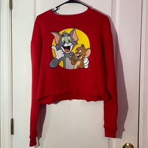 Tom & Jerry Cropped Sweater